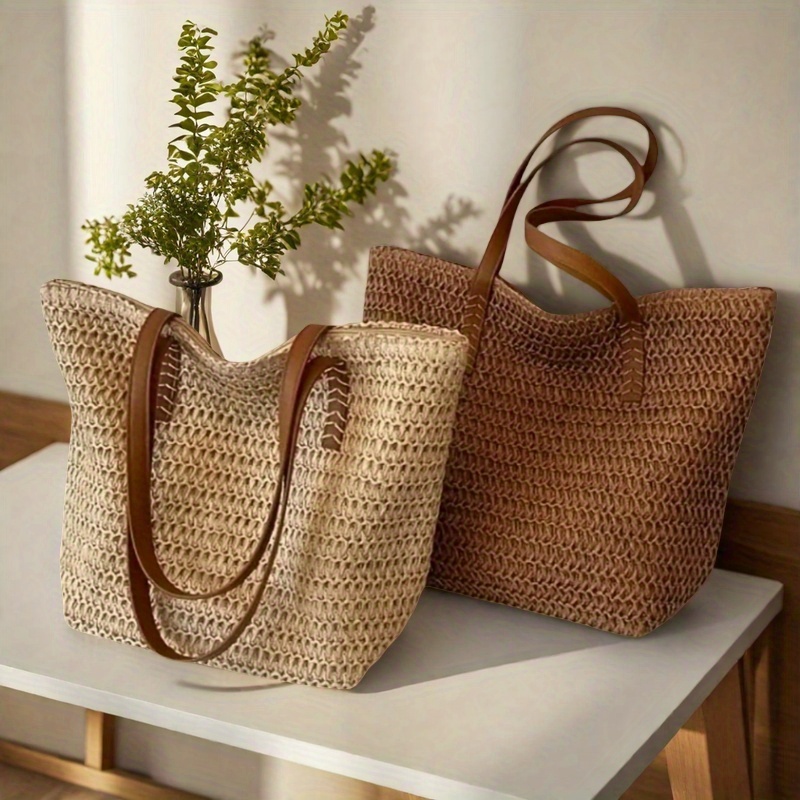 Crochet Bag Raffia - Bolso tejido de mujer moderno y