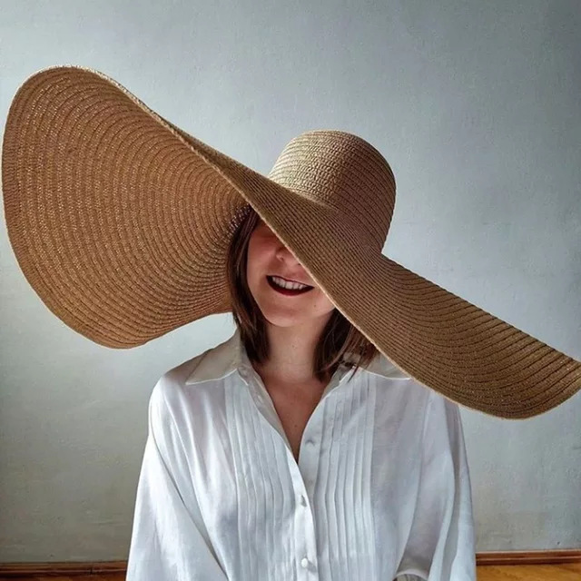 Hat Floppy Wide - Sombreros de paja de playa de