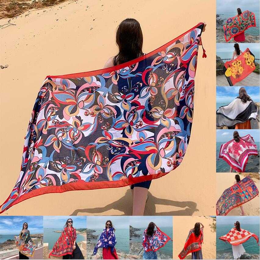 Linen Dress Wrap - Vestido de playa de lino y