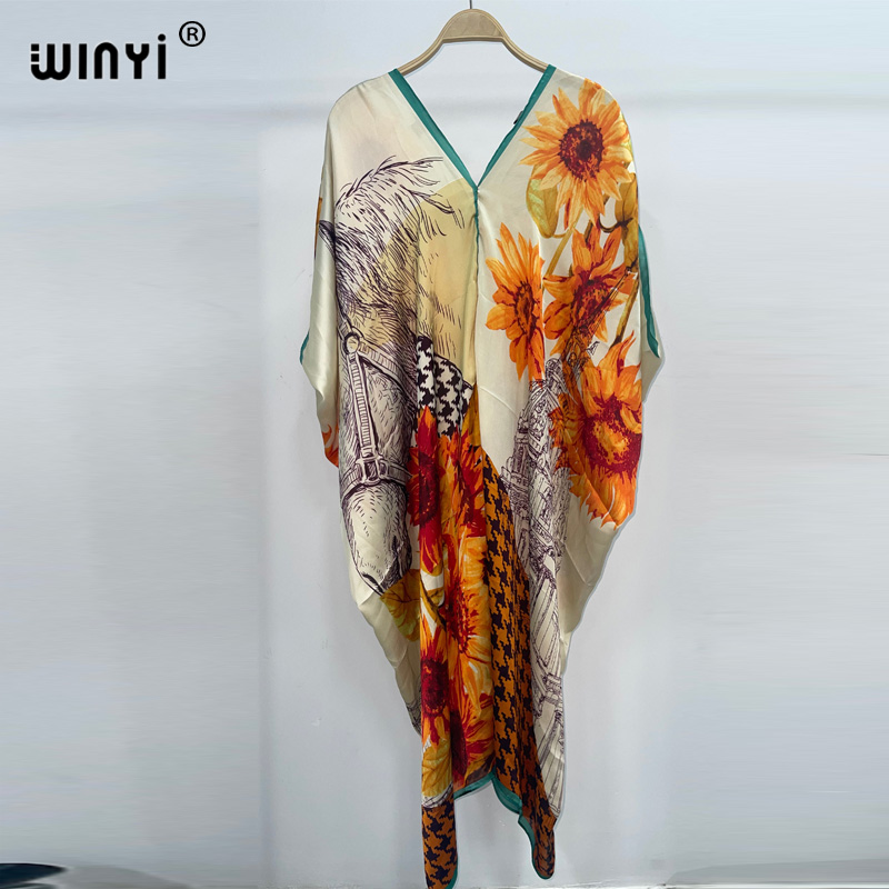 Cover Up Kaftan - WINYI-vestido playero bohemio para mujer, ropa