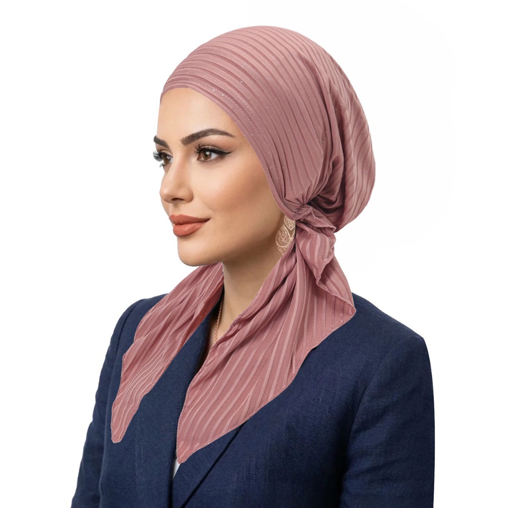 Headband Summer Knit - Turbante Pre-Atado de Tela Elástica Moderna,