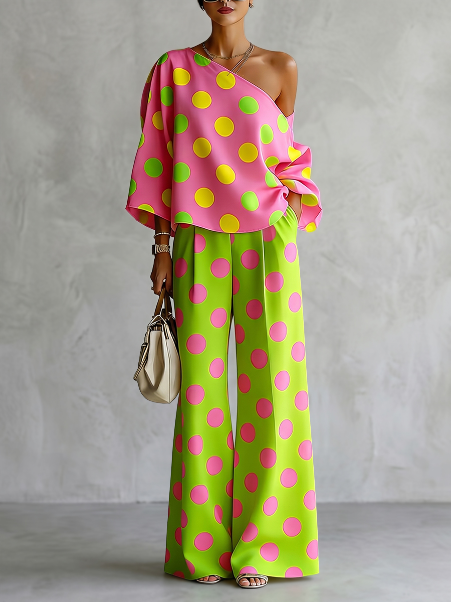 Blouse Off Shoulder - Conjunto de 2 Piezas Missuoo para