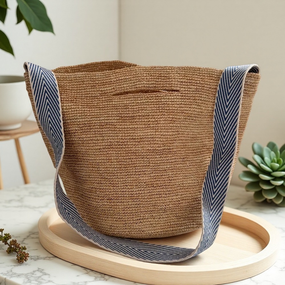 Crochet Bag Raffia - Nuevo Bolso de Rafia Arcoíris Tipo