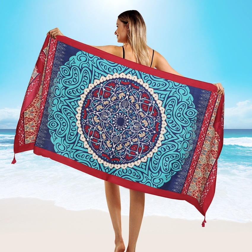 Cover Up Kaftan - 2018 nuevo 90x180cm sarga de algodón