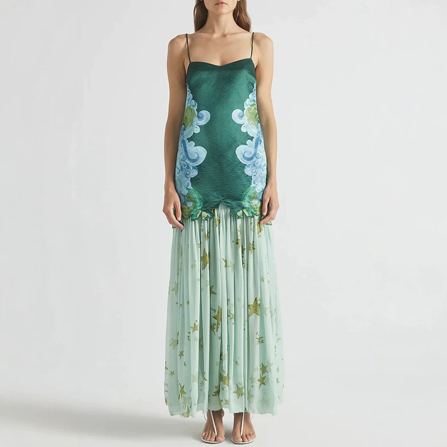Midi Skirt Floral - Conjunto de Falda de 2 Piezas