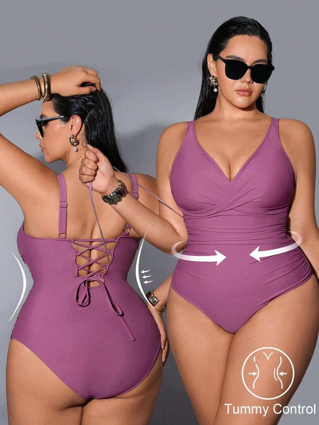 Swimsuit Bikini Ruched - Traje de Baño 2026 para Mujer,