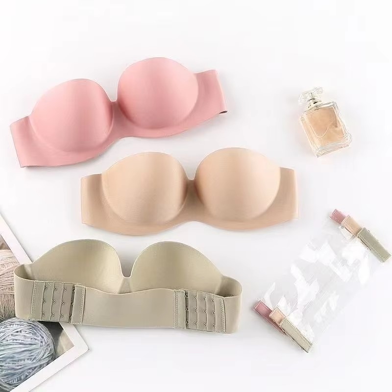 Bralette Triangle Set - Sujetador push-up sexy sin tirantes para