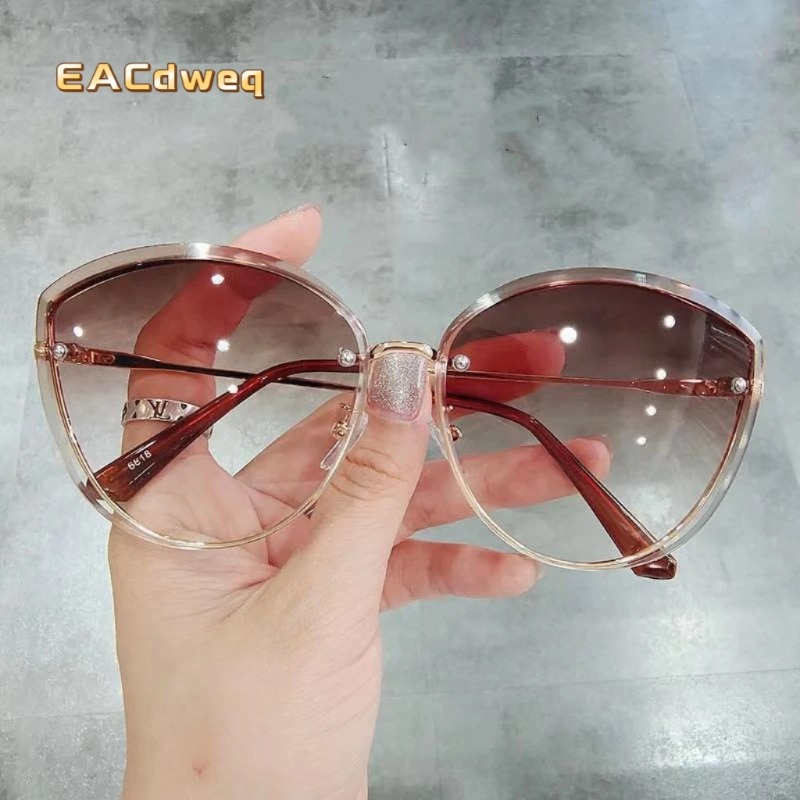 Sunglasses Cat Eye - Gafas de sol ovaladas sin montura