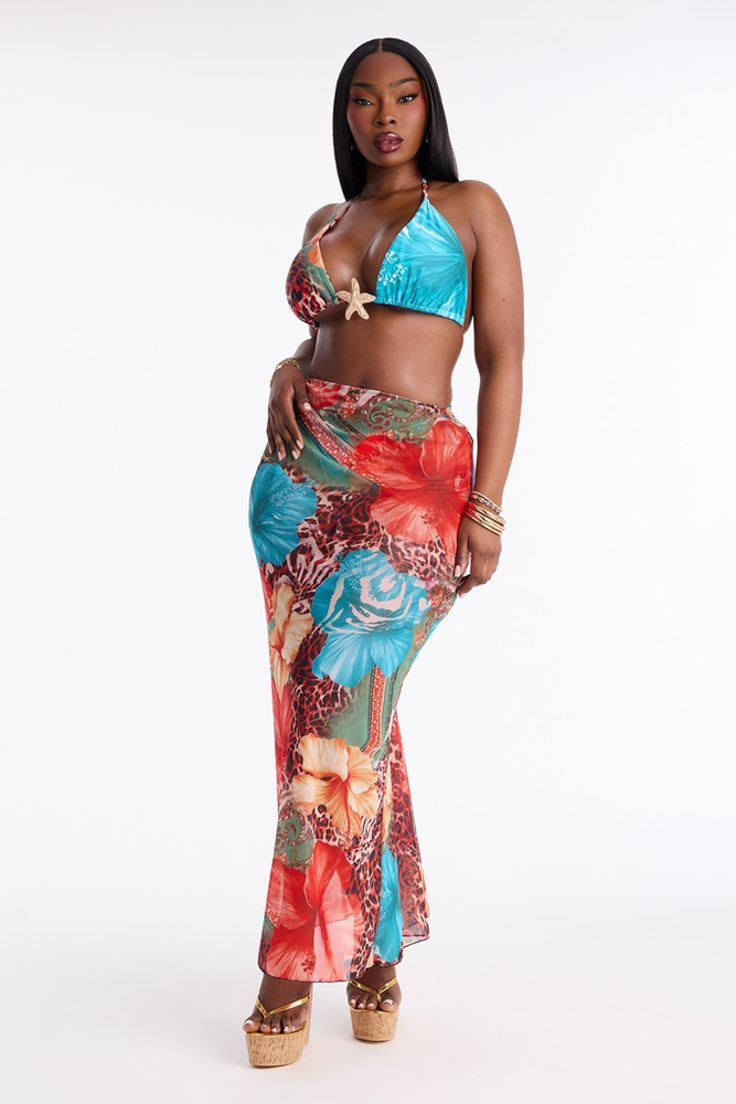 Vestido Maxi Floral Bohemio de - Maxi Dress Halter reseña y precio