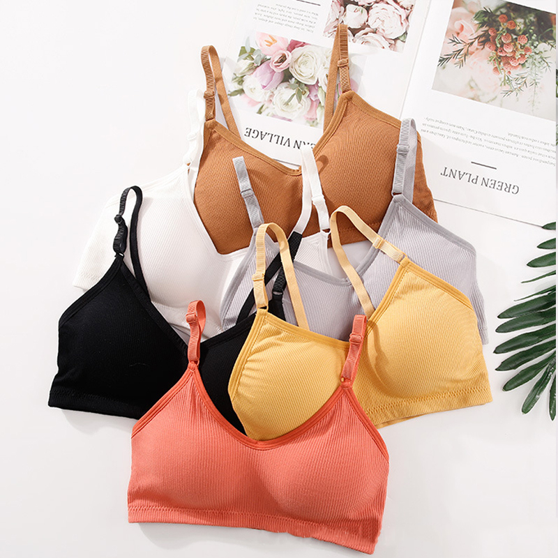 Sujetador sin aros de verano p - Bralette Triangle Set reseña y precio