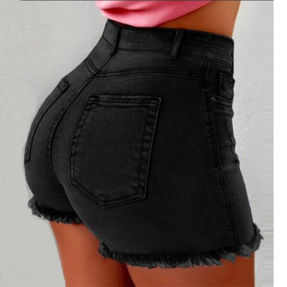 Shorts de mezclilla rasgados d - Shorts Denim Frayed reseña y precio