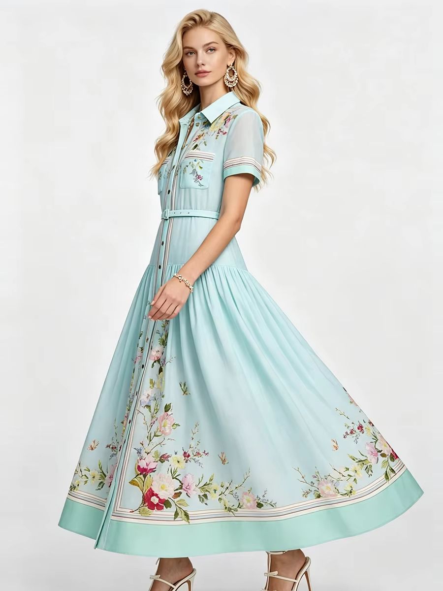 Vestidos elegantes de verano c - Midi Skirt Floral reseña y precio