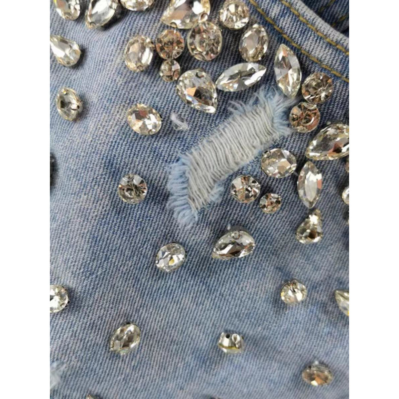 Shorts de mezclilla rasgados c - Shorts Denim Frayed reseña y precio