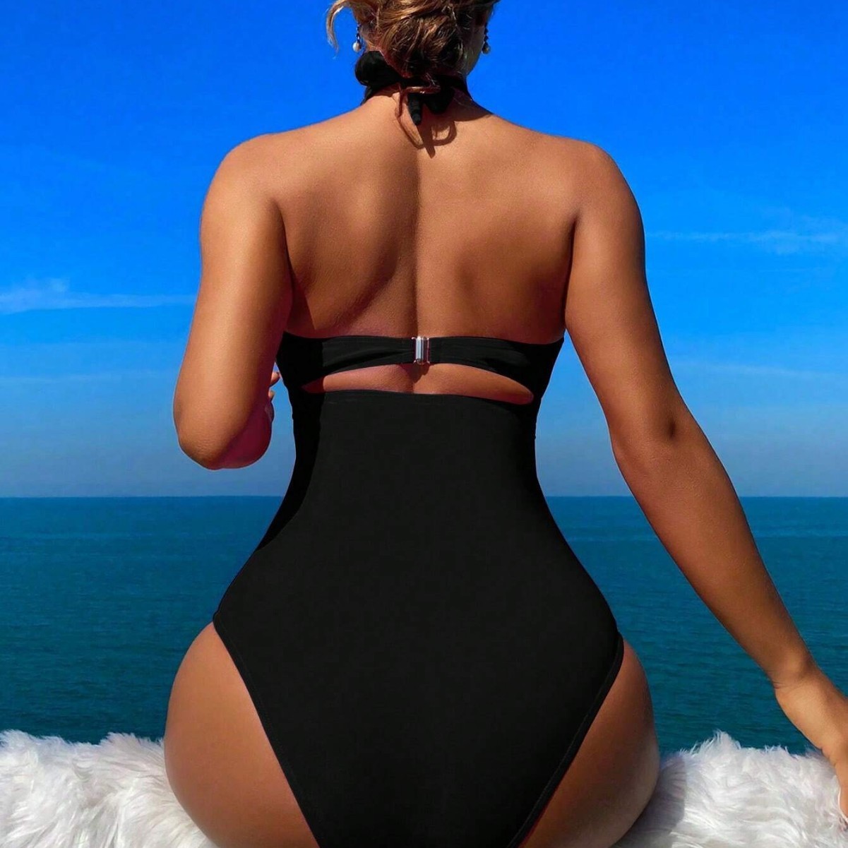 Traje de baño de mujer con cue - Swimsuit Bikini Ruched reseña y precio