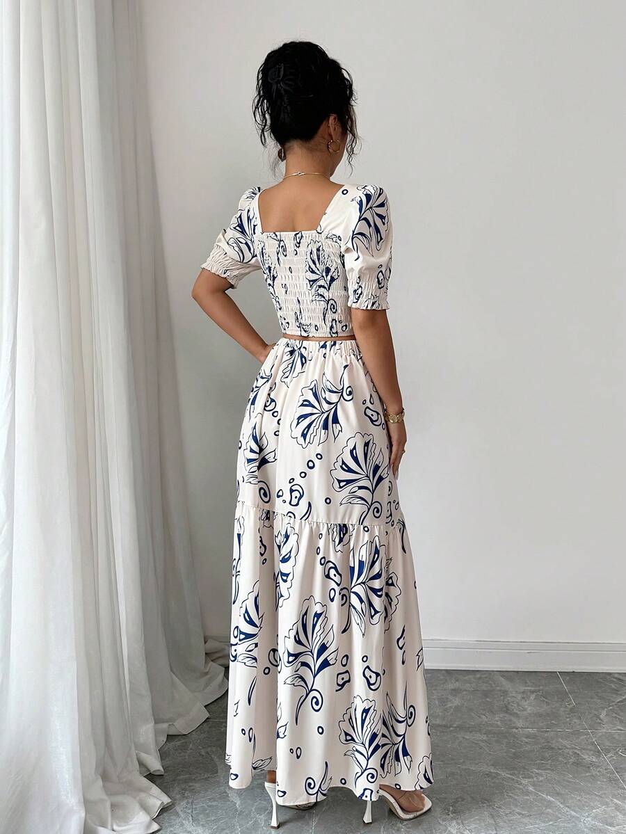 Conjunto de Dos Piezas para Mu - Romper Floral Print reseña y precio
