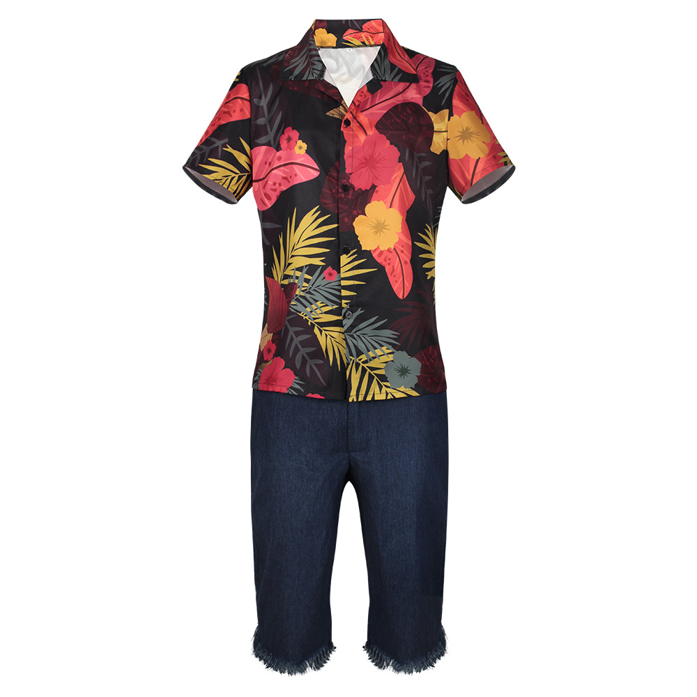 Conjunto de Camisa Floral Trop - Shorts Denim Frayed reseña y precio