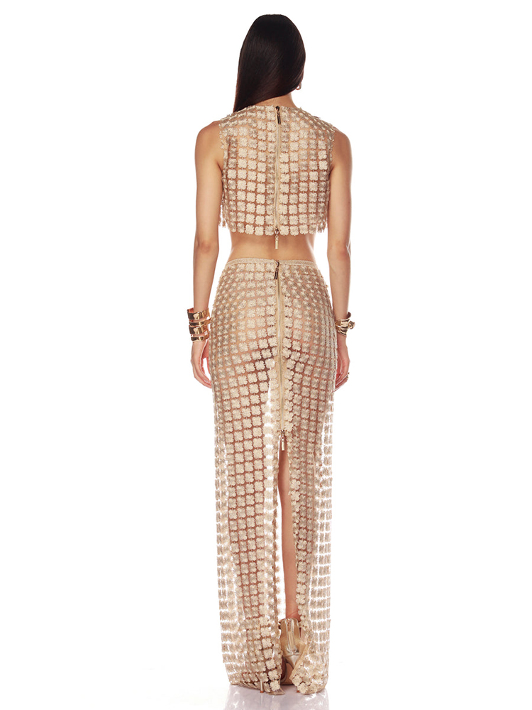 VC Elegante conjunto de top co - Crop Top Crochet reseña y precio