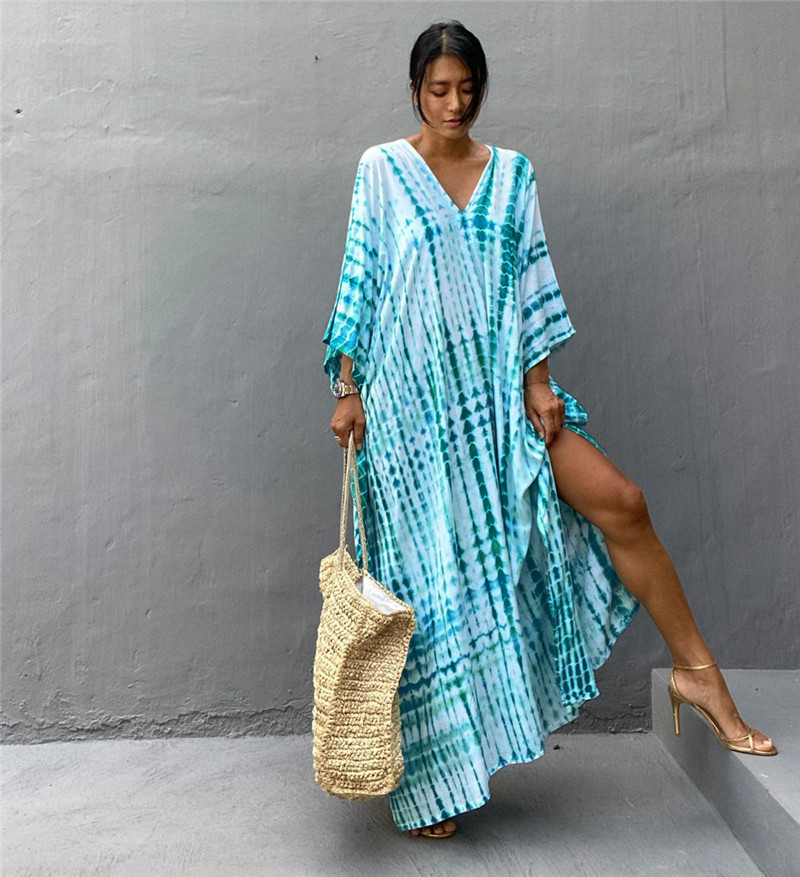 Ropa de playa de talla grande  - Cover Up Kaftan reseña y precio