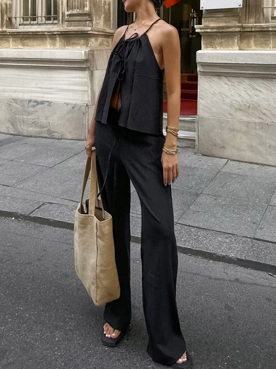 Conjunto de Dos Piezas para Mu - Linen Pant Wide reseña y precio