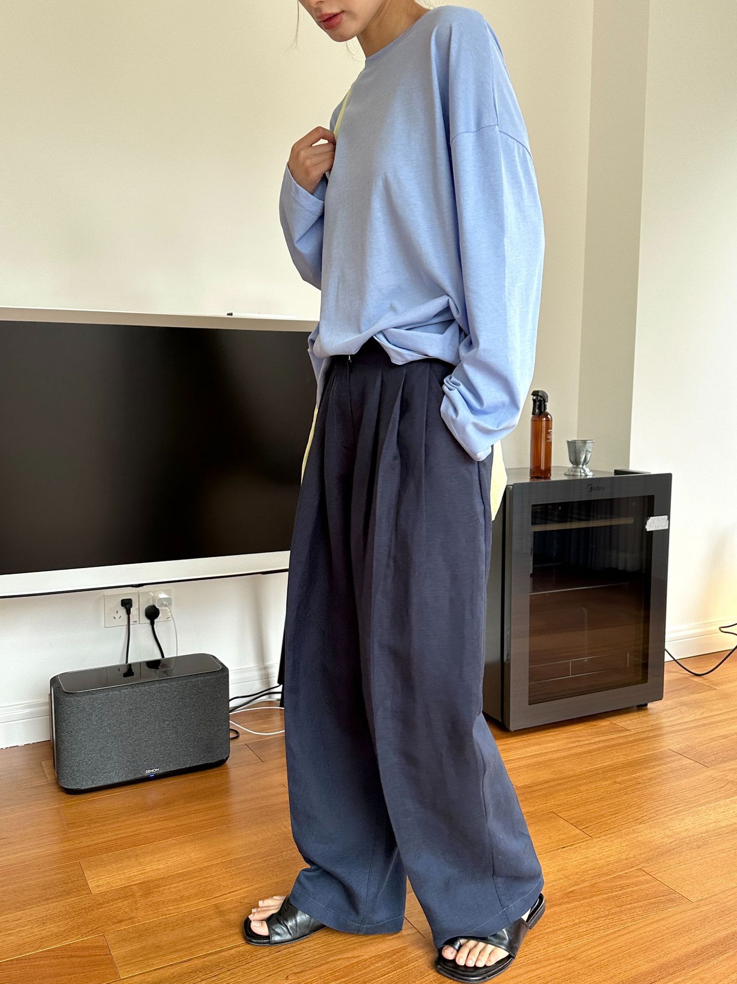 Pantalones Casuales de Lino de - Linen Pant Wide reseña y precio