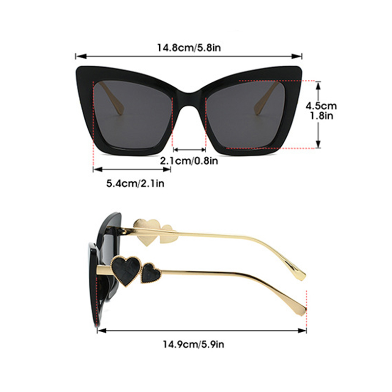 1 par de gafas de montura gran - Sunglasses Cat Eye reseña y precio