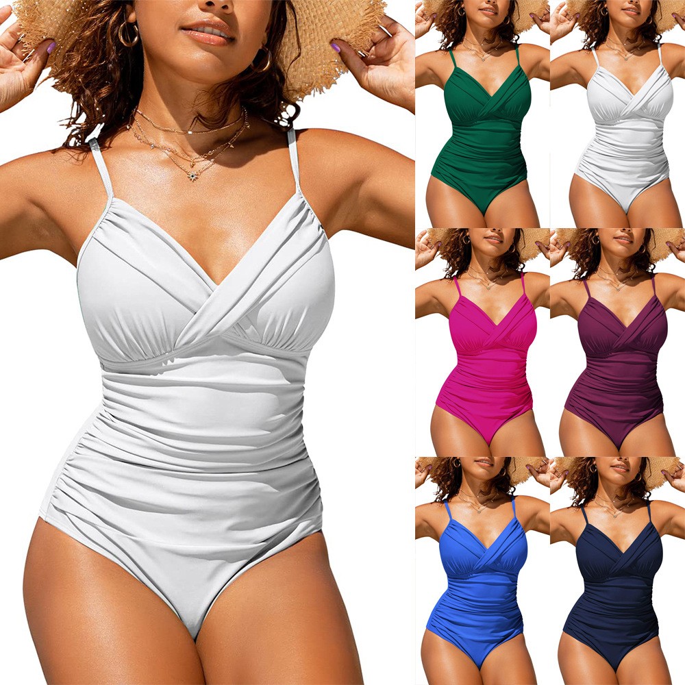 Traje de baño de mujer tipo bi - Swimsuit Bikini Ruched reseña y precio