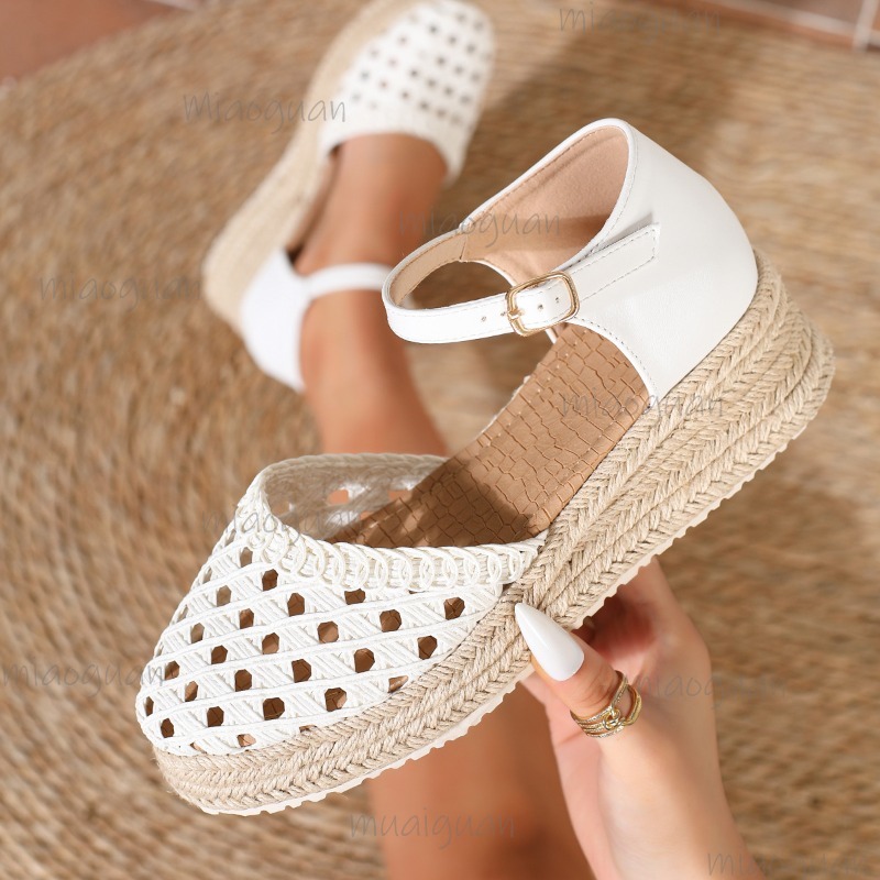 Sandalias de cuña de esparto t - Wedge Espadrille Women reseña y precio