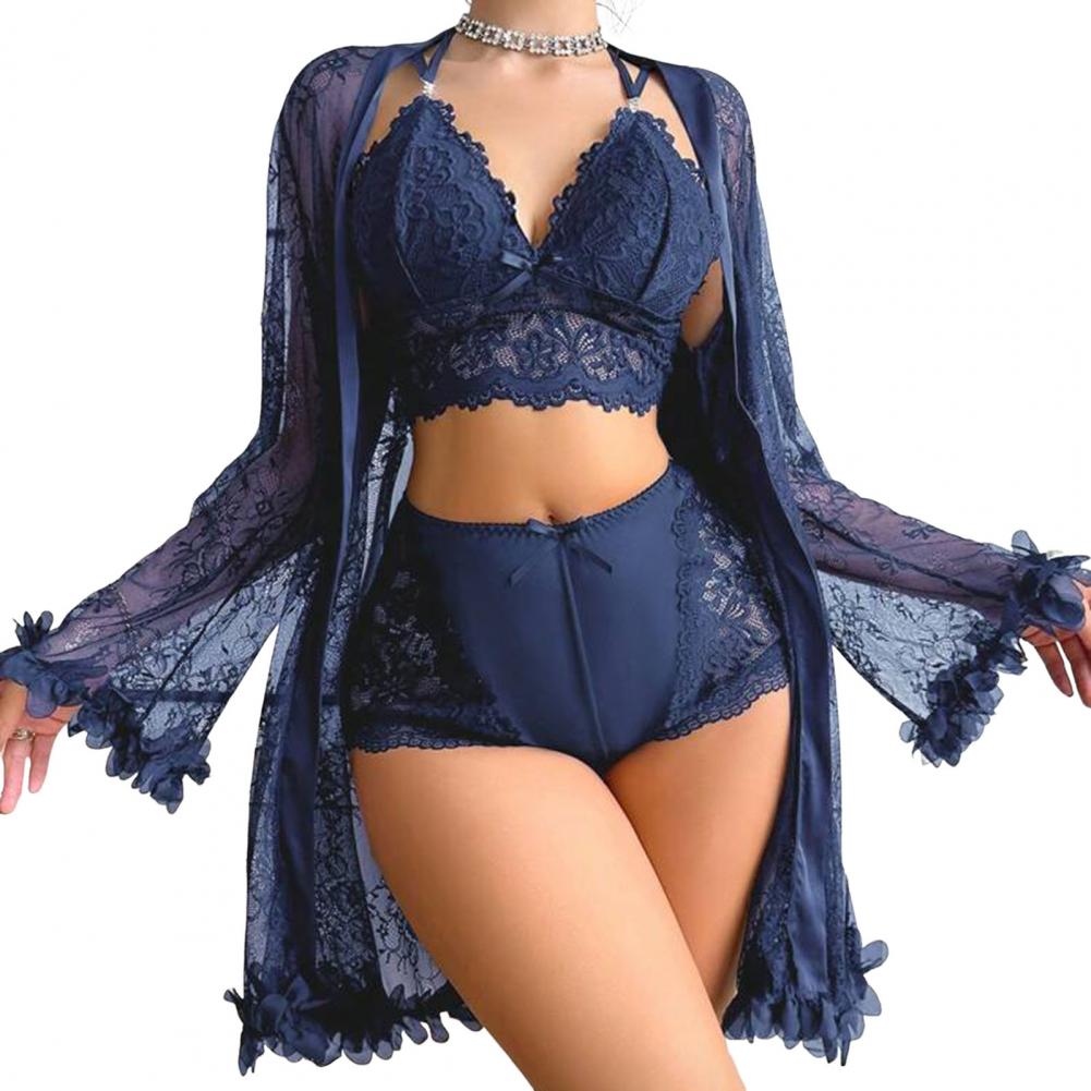 Conjunto de ropa de dormir sex - Kimono Sheer Floral reseña y precio