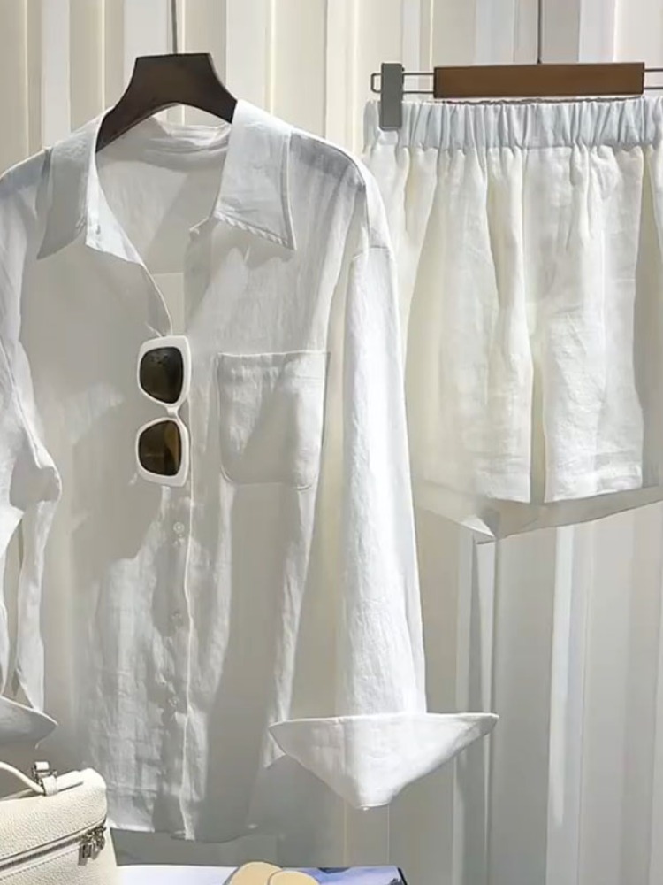 Conjunto de Camisa de Lino par - Linen Pant Wide reseña y precio