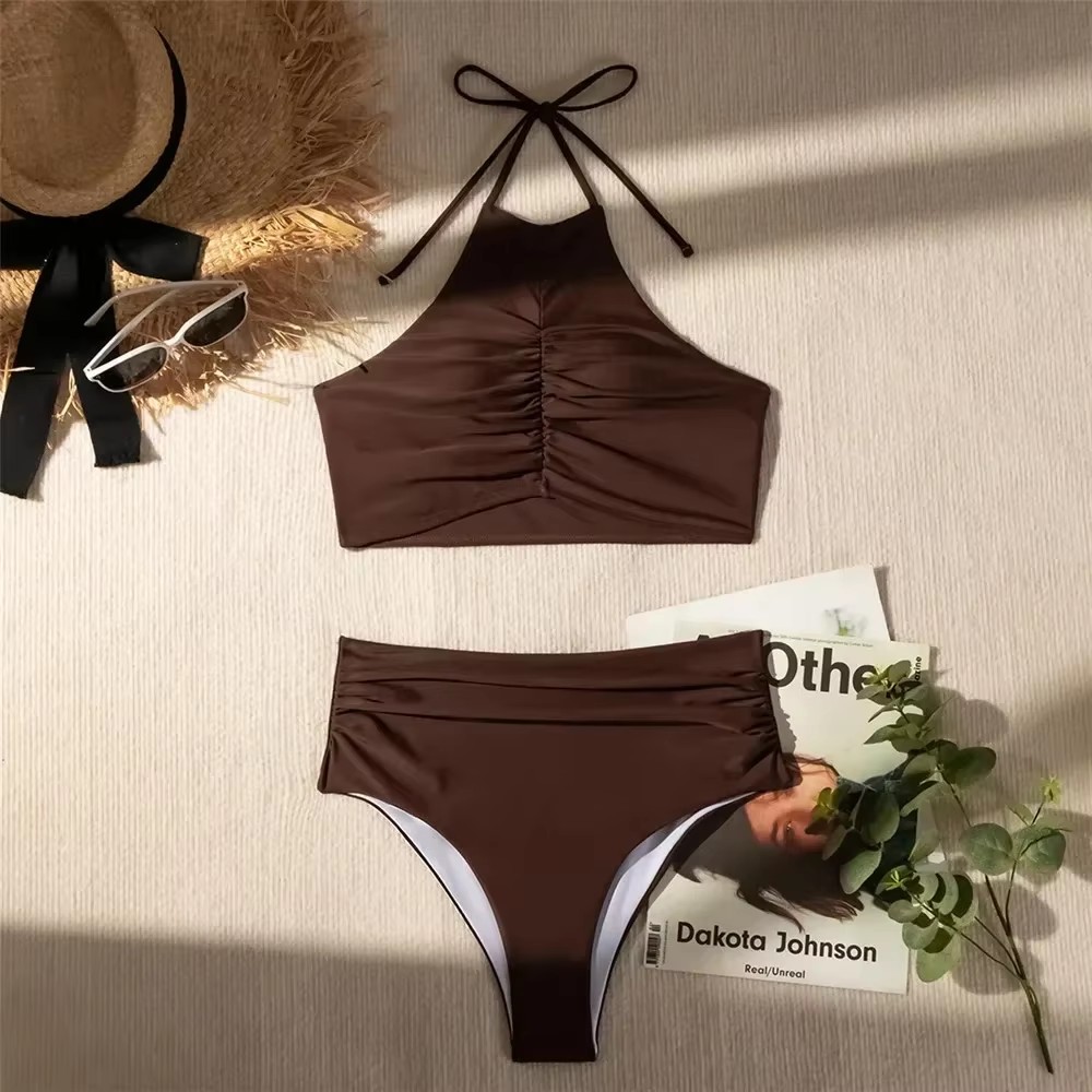 Traje de Baño Enterizo Color M - Swimsuit Bikini Ruched reseña y precio