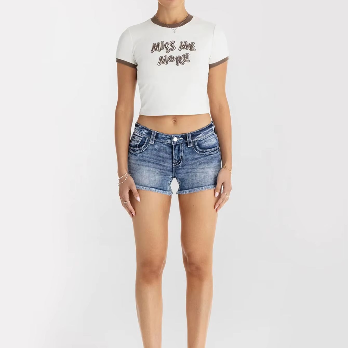 Ropa de mujer, pantalones cort - Shorts Denim Frayed reseña y precio