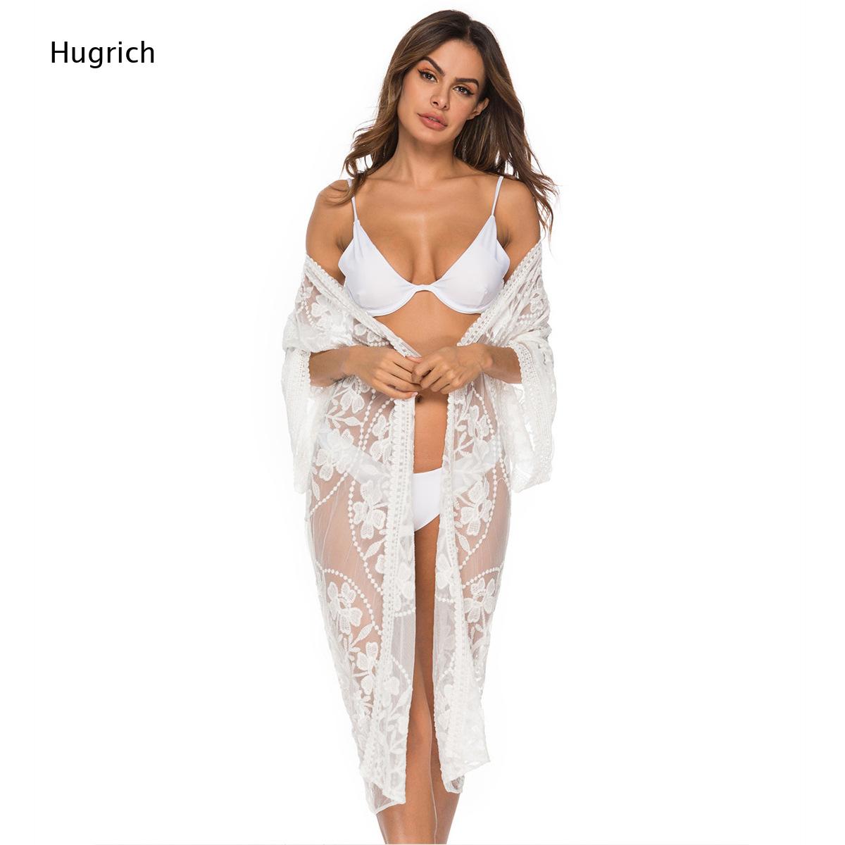 Kimono largo de encaje con bor - Kimono Sheer Floral reseña y precio