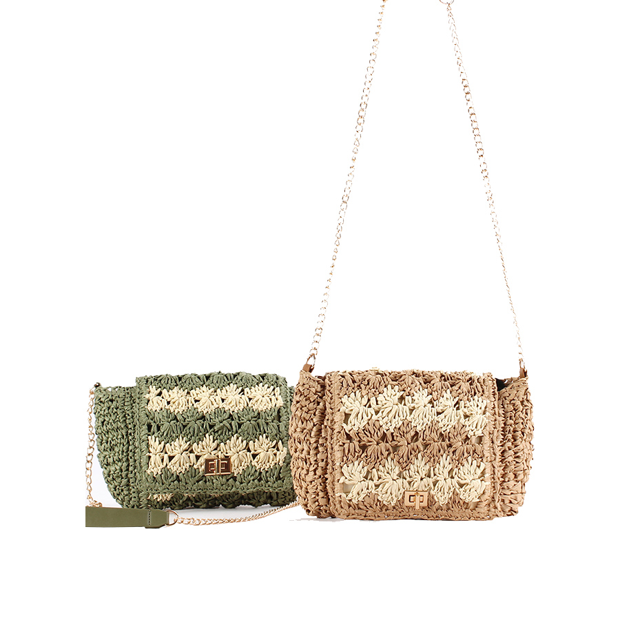 Bolsos cruzados de paja para m - Crochet Bag Raffia reseña y precio