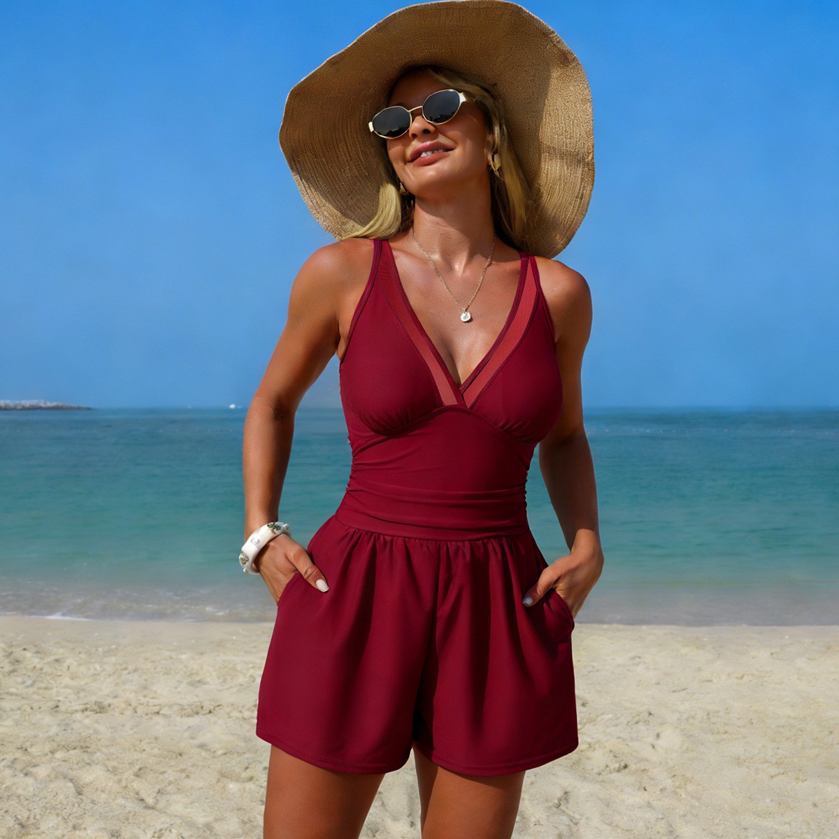 Traje de baño negro de color l - Swimsuit Bikini Ruched reseña y precio