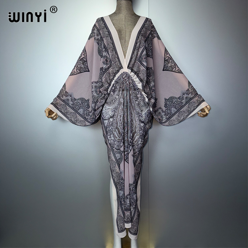 Vestido Sexy con Cuello en V W - Cover Up Kaftan reseña y precio