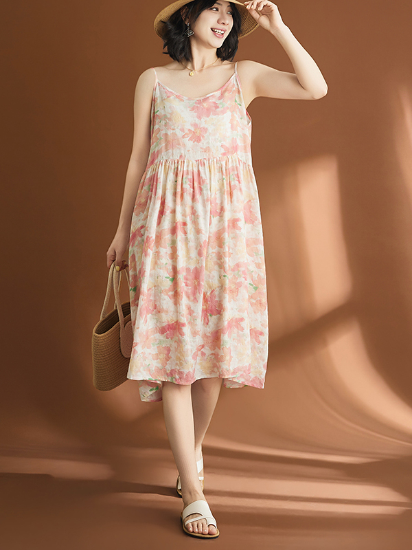 Vestido Casual de Algodón y Li - Linen Dress Wrap reseña y precio