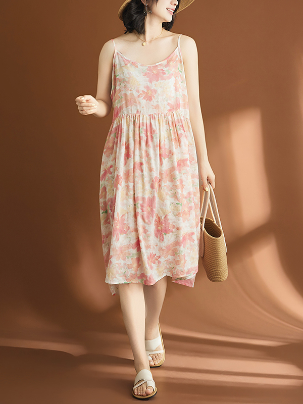Vestido Casual de Algodón y Li - Linen Dress Wrap reseña y precio