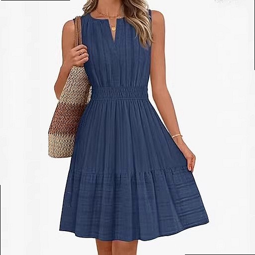 Vestido de Verano sin Mangas p - Linen Dress Wrap reseña y precio