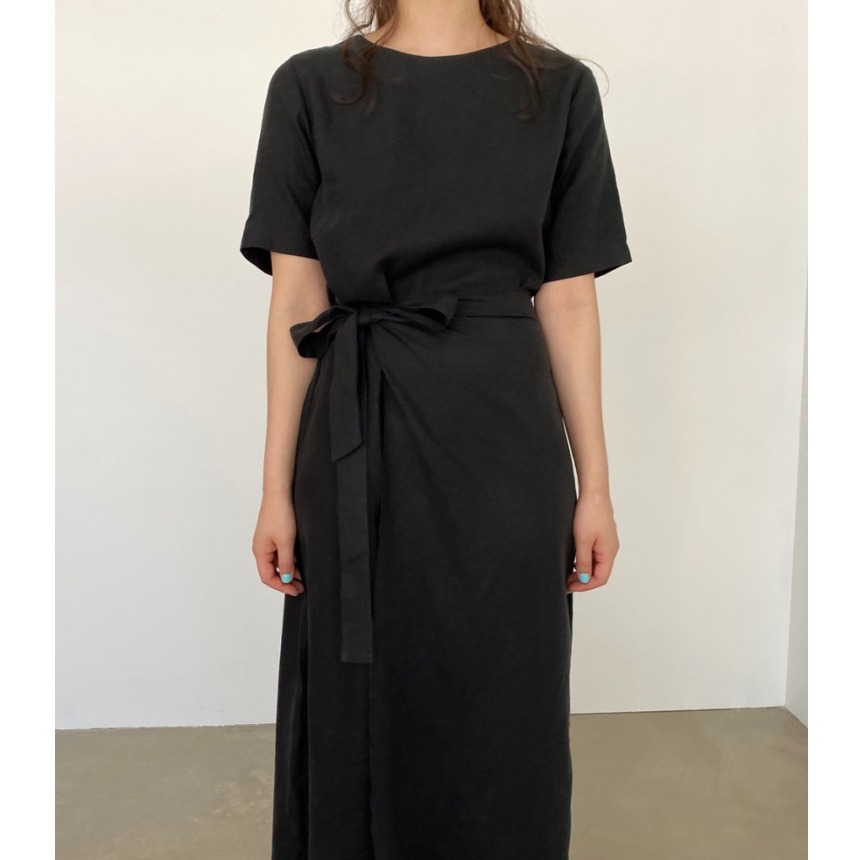 Elegante Vestido Cruzado de Al - Linen Dress Wrap reseña y precio