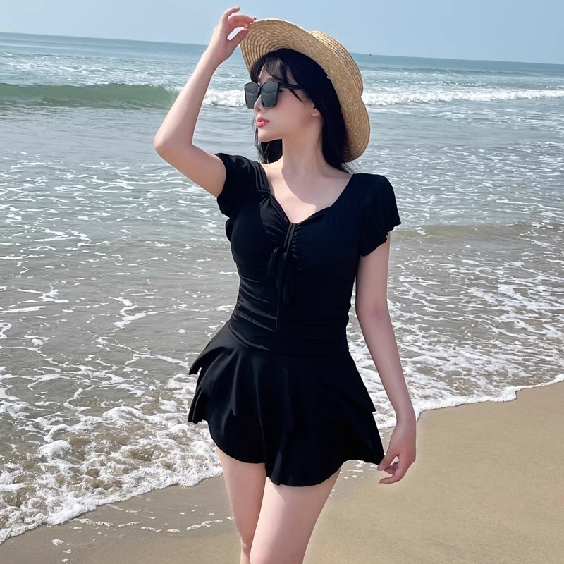 Traje de baño de una pieza con - Swimsuit Bikini Ruched reseña y precio