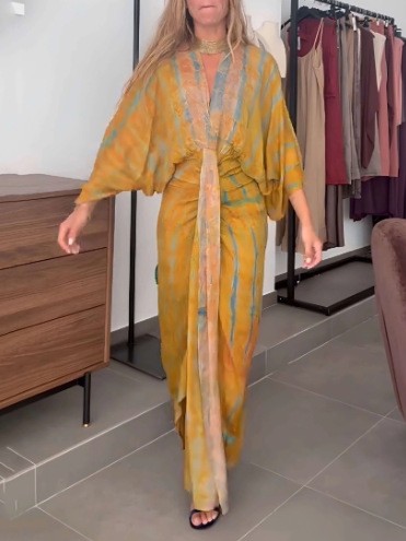 Vestido de Verano para Mujer,  - Linen Dress Wrap reseña y precio