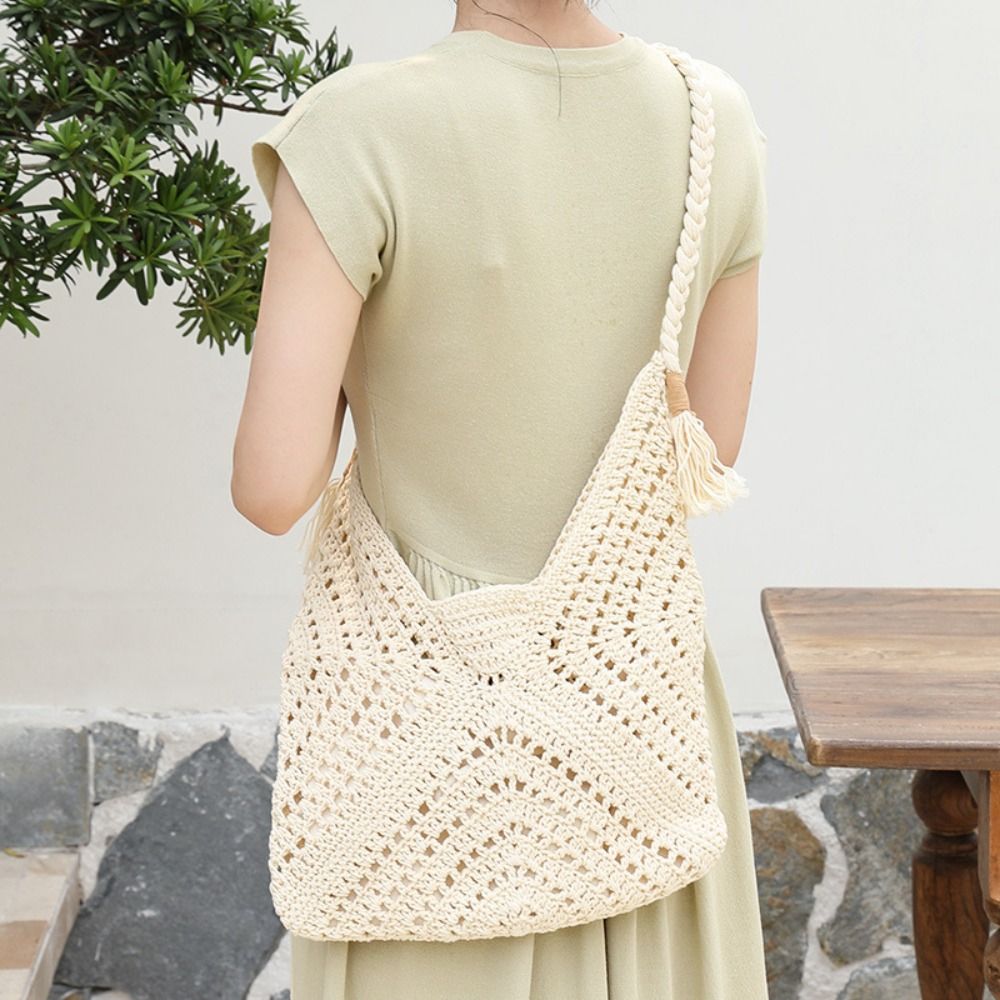 Bolso de Hombro Tejido Estilo  - Tote Bag Beach reseña y precio