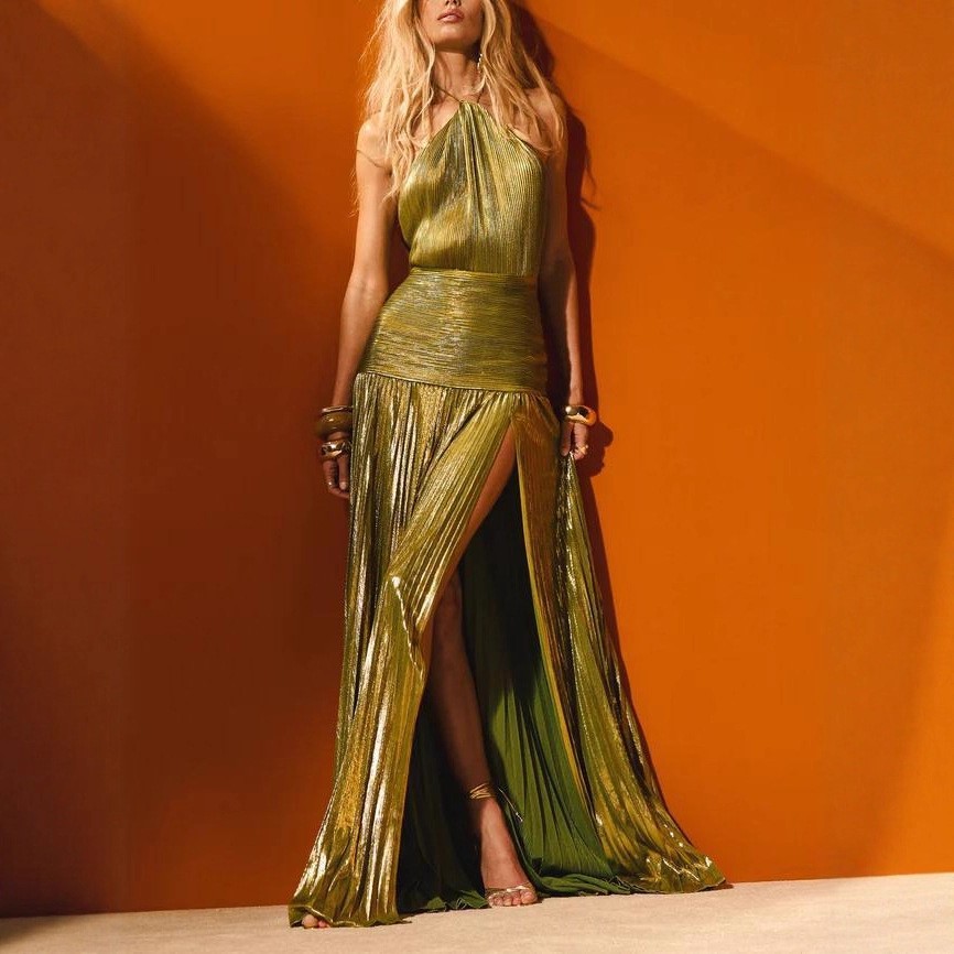 Elegante Vestido de Fiesta Lar - Maxi Dress Halter reseña y precio