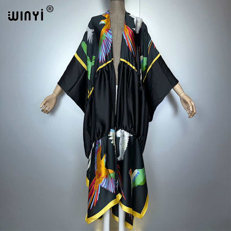 WINYI estampado boho kimono ma - Cover Up Kaftan reseña y precio