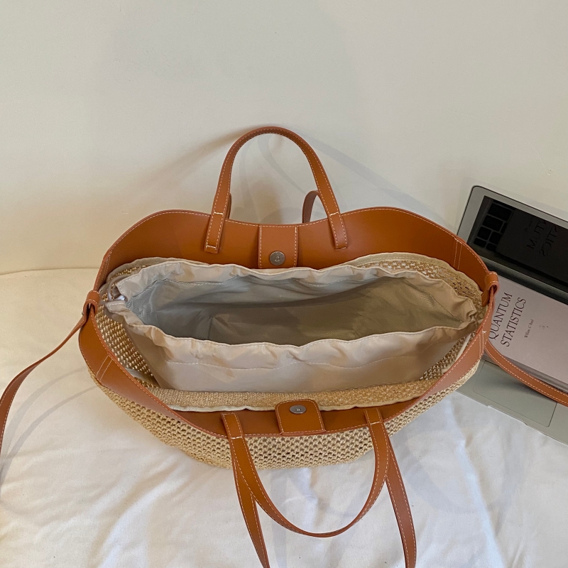 Bolsos de mano grandes de paja - Crochet Bag Raffia reseña y precio