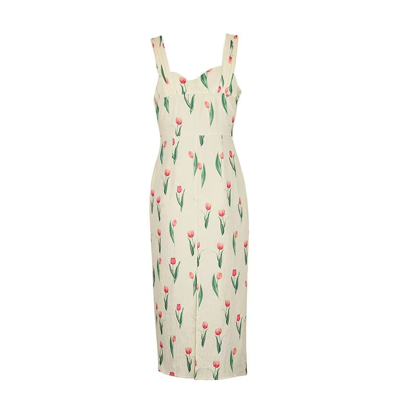 Vestido Corto con Estampado Fl - Midi Skirt Floral reseña y precio