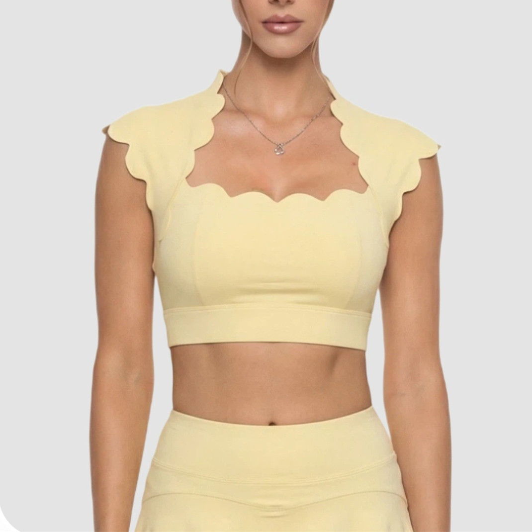 Top Deportivo Ondulado para Mu - Crop Top Crochet reseña y precio