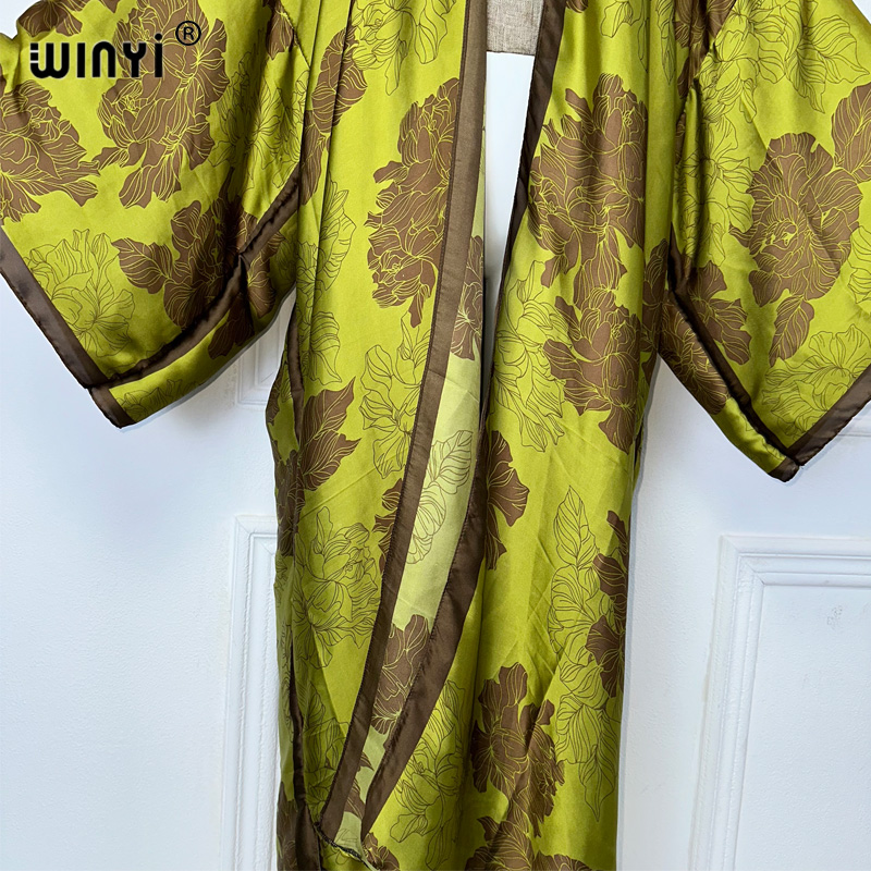 WINYI África boho estampado ki - Cover Up Kaftan reseña y precio