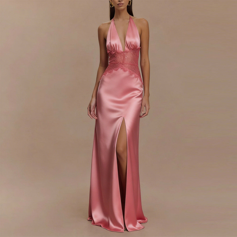 Vestido Maxi Halter Sexy con E - Maxi Dress Halter reseña y precio