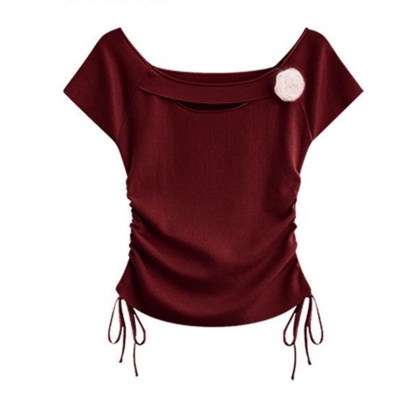 Camisetas de color rojo vino d - Midi Skirt Floral reseña y precio